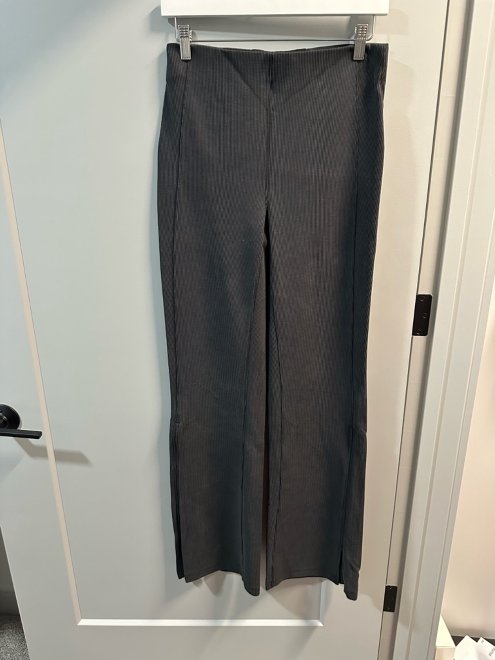 lululemon Ribbed Black Flare Pants